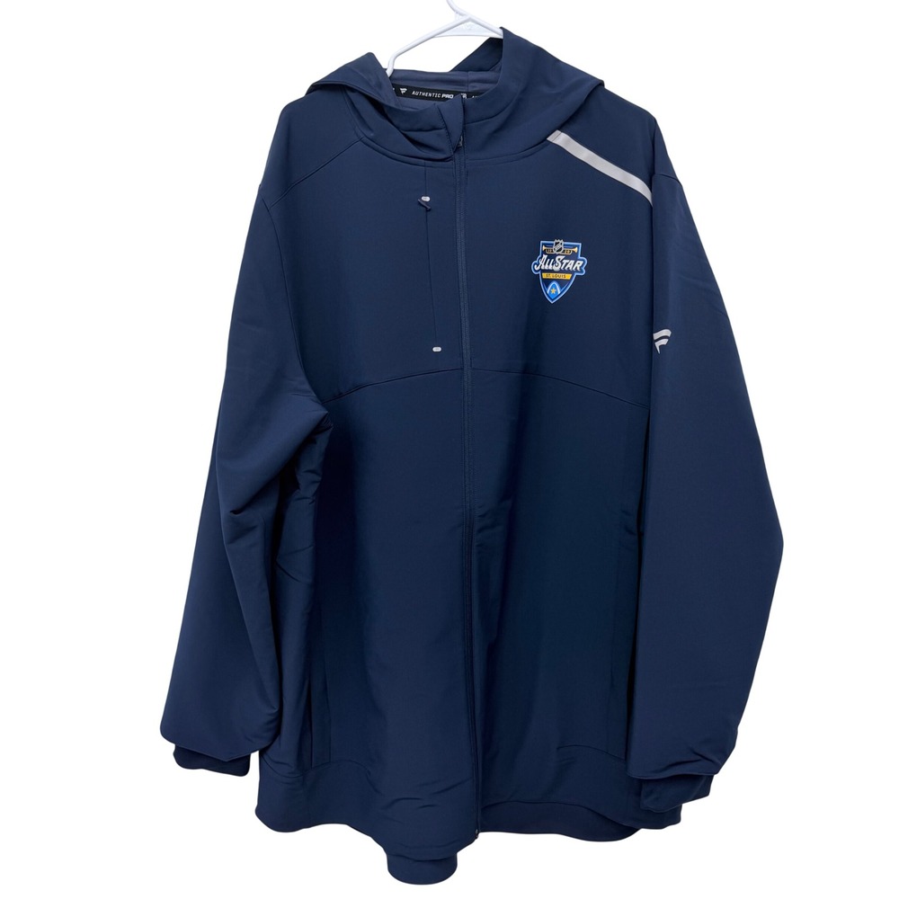 Fanatics Jacket Mens 2XL Blue 2020 NHL All Star Rink Coaches Full-Zip Hoodie